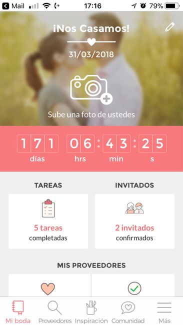 ¿Cuántos días faltan para tu día B? 1