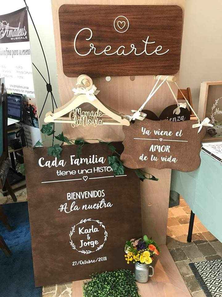 Ayuda con letrero de bienvenida y cuadro de firmas - 1