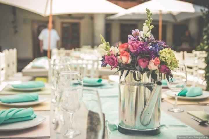 Boda primaveral: Centro de mesa - 1