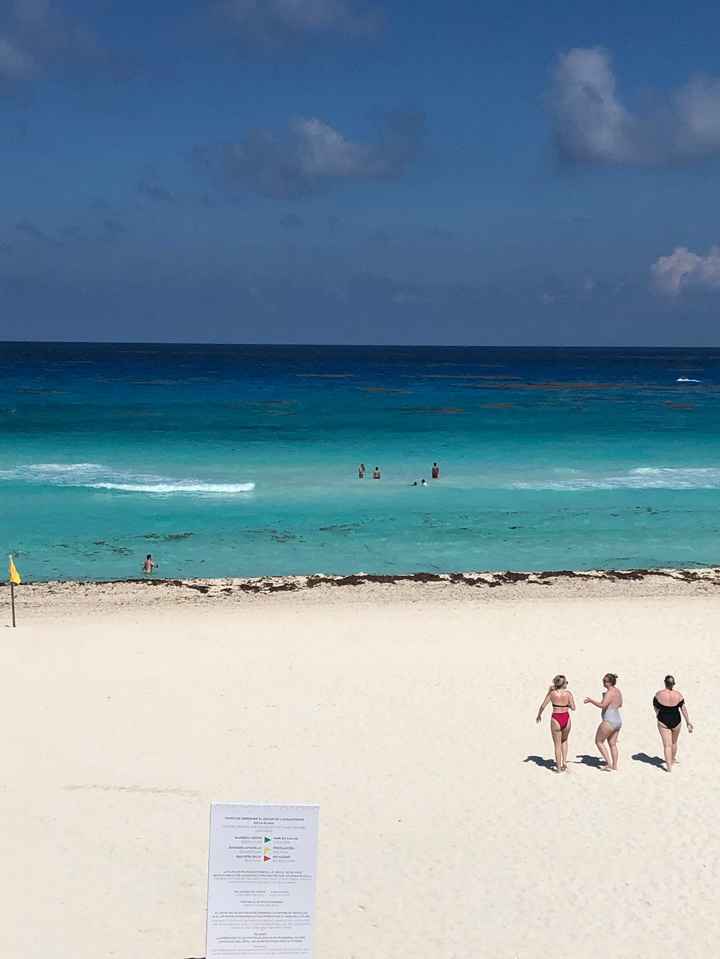 Playa donde será la recepción