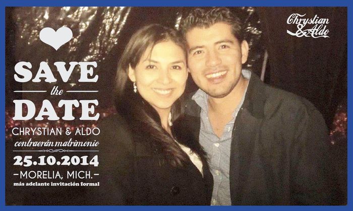 Save The date - Que es mejor una foto de los novios o un diseño tipo invitacion? - 1
