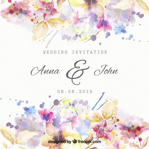Invitación Acuarela