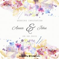 Invitación Acuarela