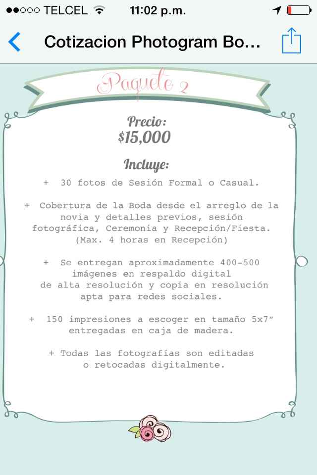Cuánto les costó el fotógrafo????  - 1