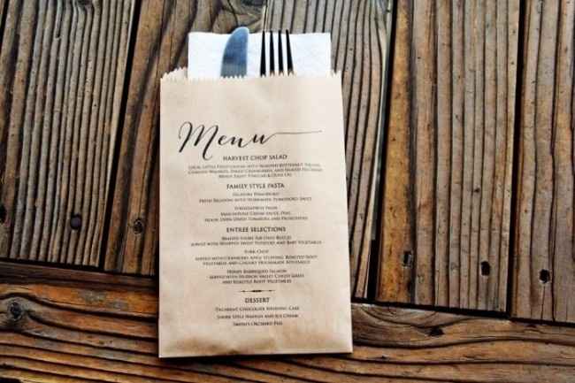Menu me gustan, aunque no para mi boda.