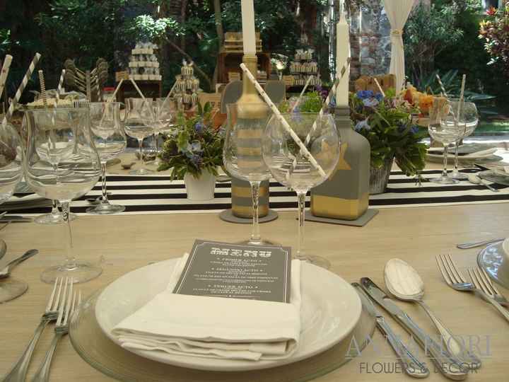 Menu - Decoración de mesa