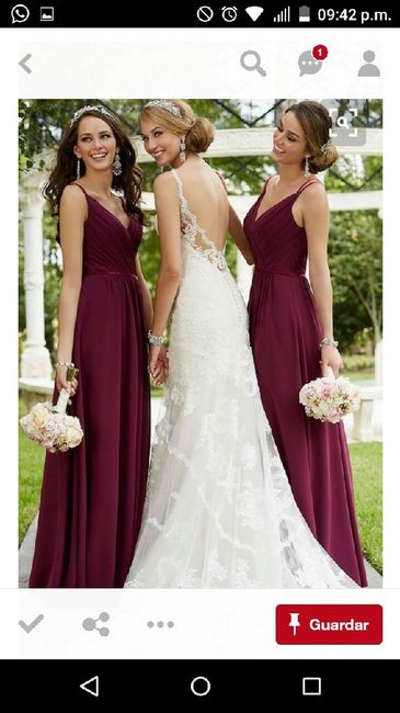 Vestido de damas - 1