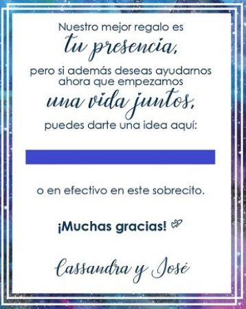 Mesa de regalos