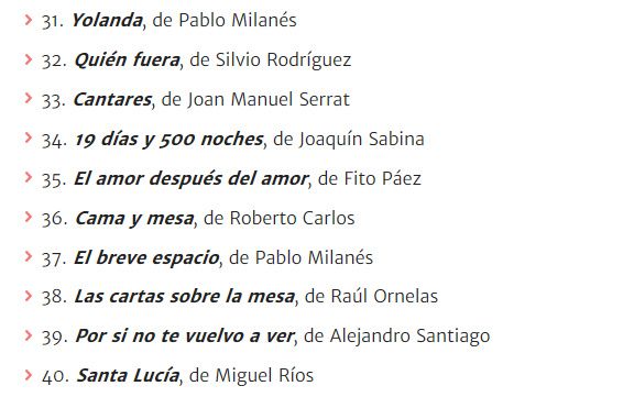 Canciones - Banquete