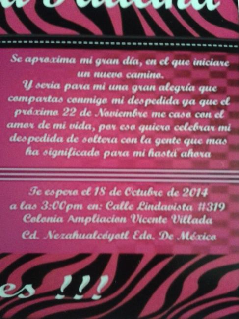Invitaciones de despedida !!!!! - 5