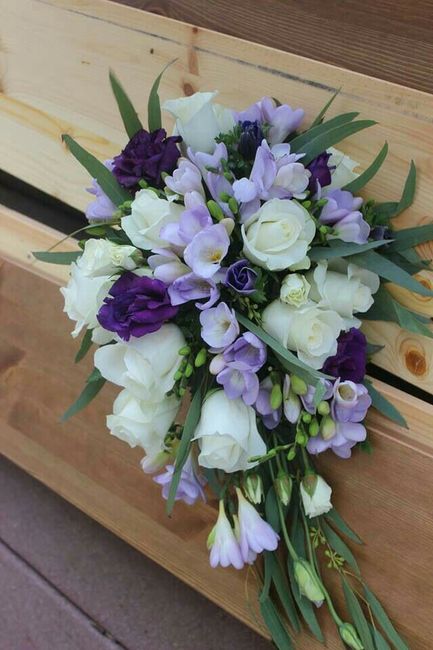 Ramos de novia en morado 8