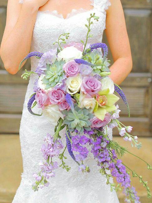 Ramos de novia en morado 14