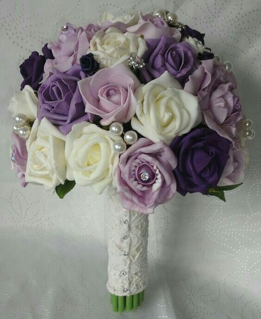Ramos de novia en morado 18