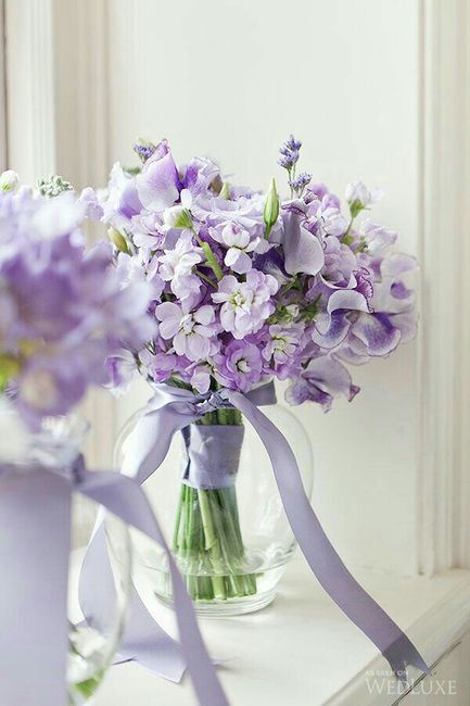 Ramos de novia en morado 19
