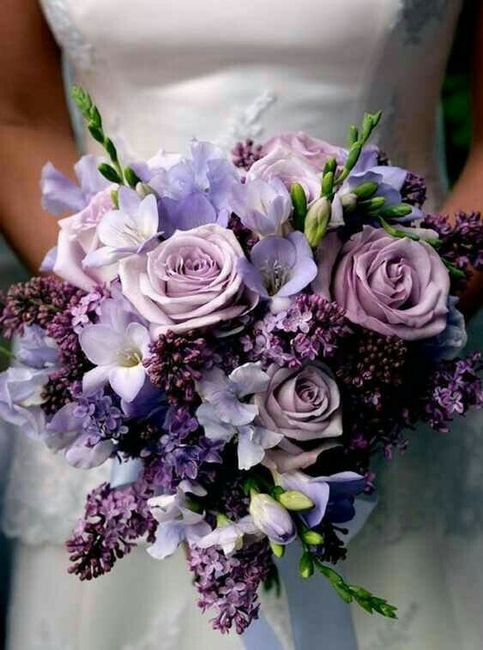 Ramos de novia en morado 20