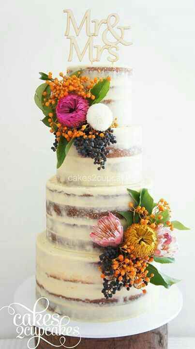 Ideas de pastel estilo naked - 35