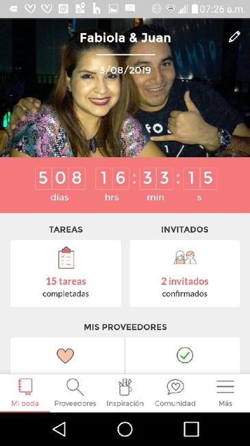 ¿Cuánto falta para que se casen? - 1