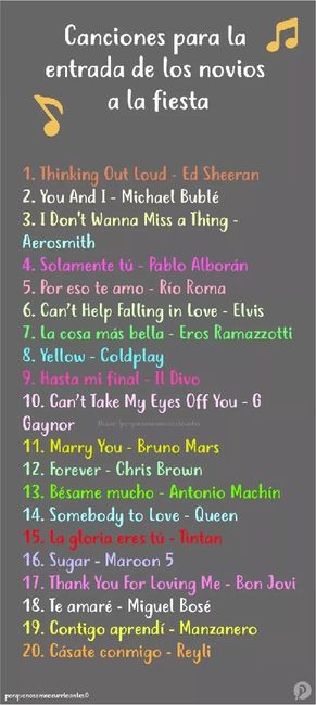  Canciones para el vals o entrada 👰🤵 - 1
