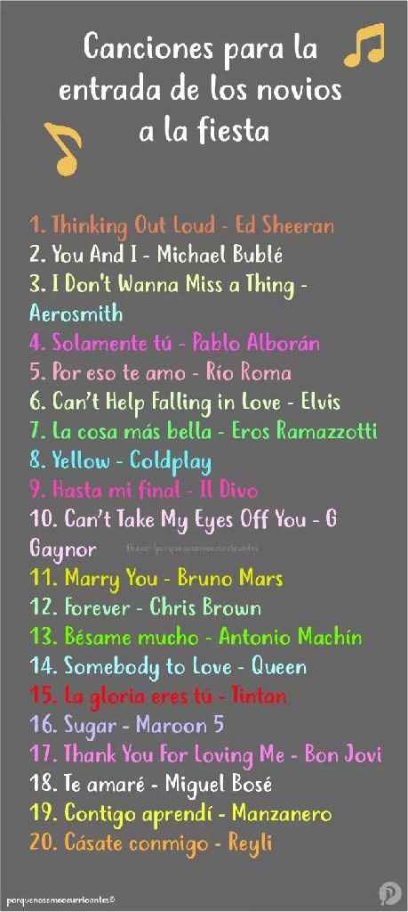  Canciones para el vals o entrada 👰🤵 - 1