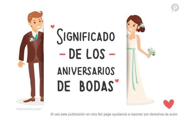  Significado de los aniversarios de bodas 👰🏻🤵 - 1