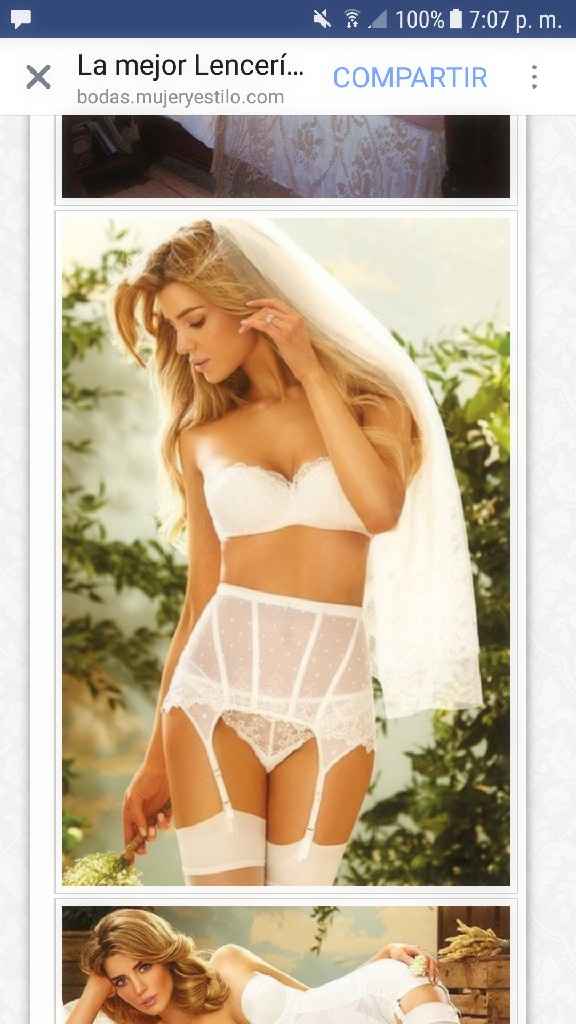  Ya pensaron en su noche de bodas?🤔 Me imagino q no... aqui les dejo modelos de lenceria😍🙈👰🤵 - 1