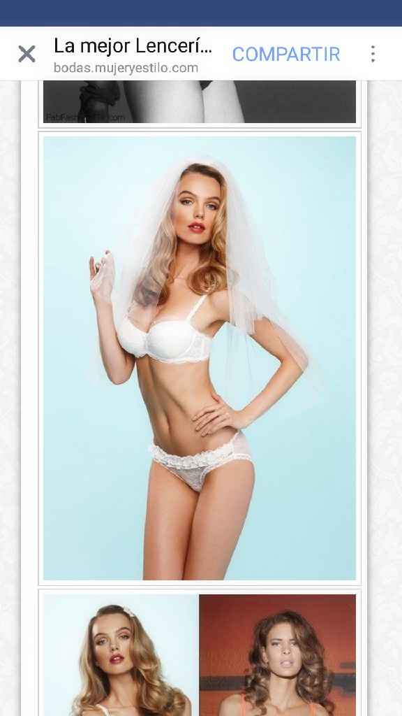  Ya pensaron en su noche de bodas?🤔 Me imagino q no... aqui les dejo modelos de lenceria😍🙈👰🤵 - 2