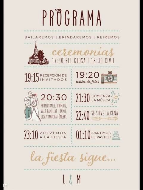 Programa para la ceremonia - 3