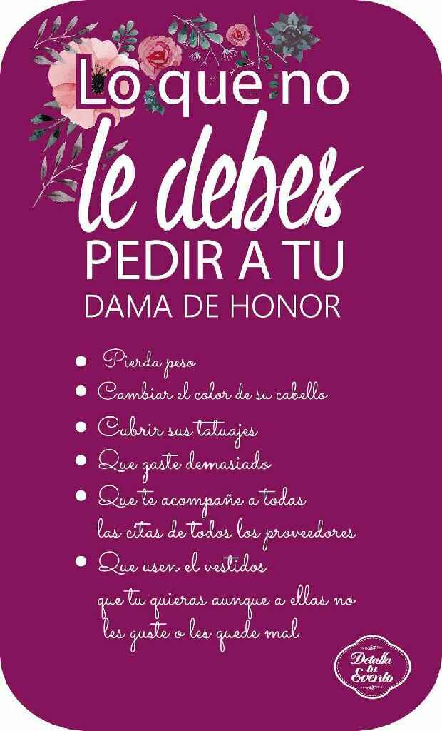 Lo que no debes pedirle a tus damas de honor - 1