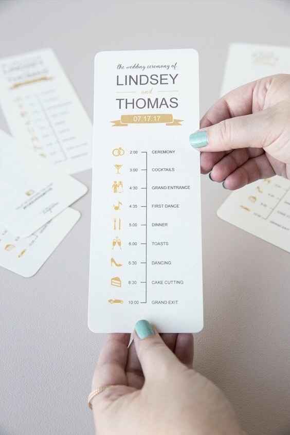 Ayuda como armo mi Itinerario de boda? - 1