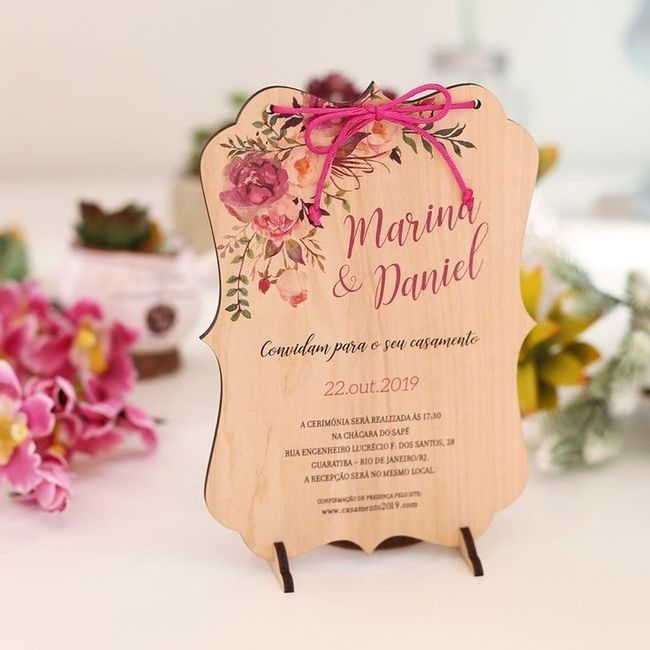 Invitaciones de madera 🥰 - 2