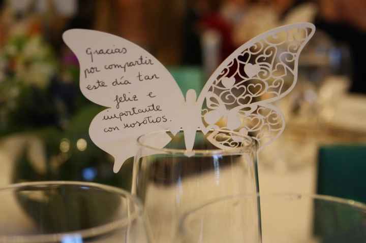 Agradecimiento mariposa