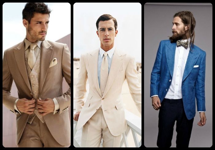 El traje y  color del traje