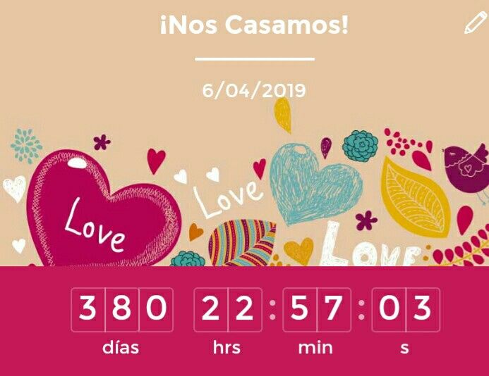 ¿Cuánto falta para que se casen? - 1