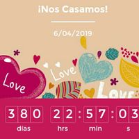 ¿Cuánto falta para que se casen? - 1