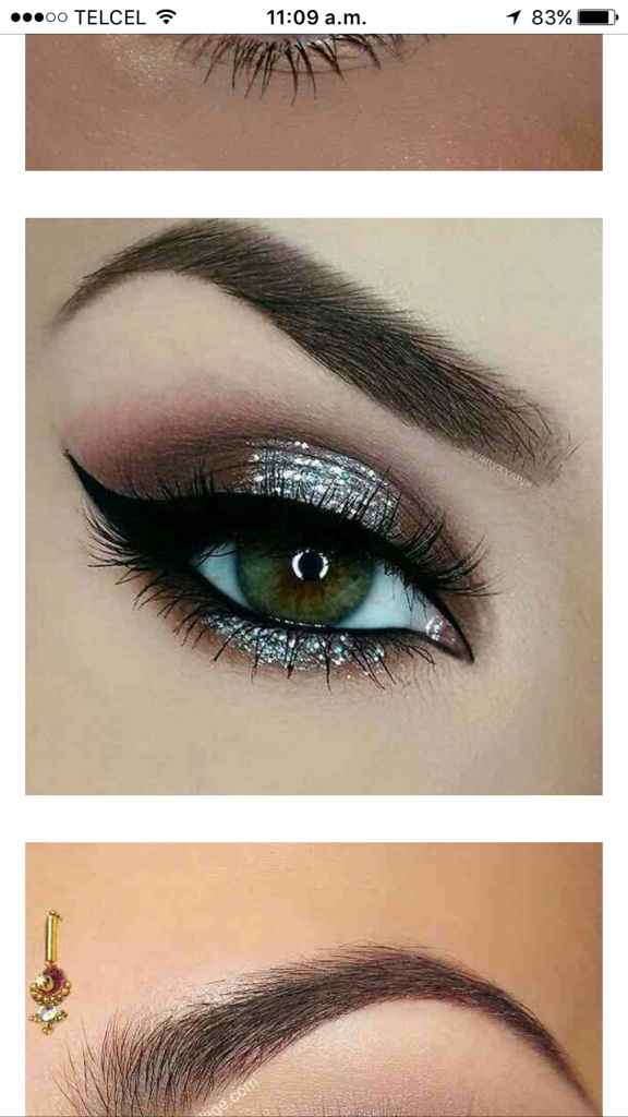 Maquillaje: glitter eyeshadow - 1