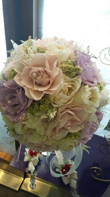 Ramo de novia flores moradas/lilas - 1