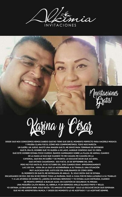 Ayudenme a ganar unas invitaciones - 1