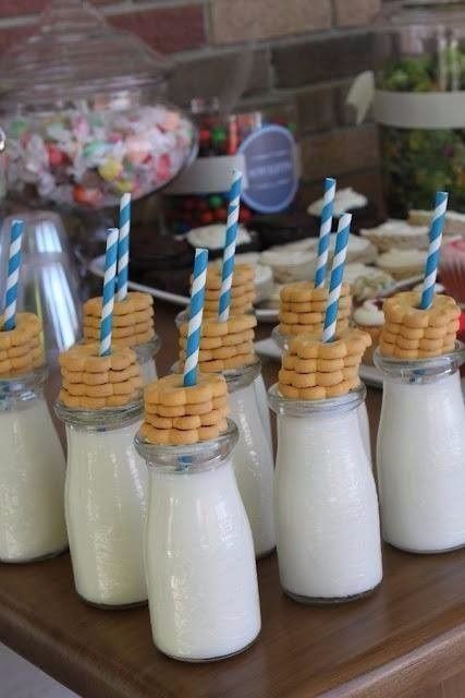 Galletas y leche