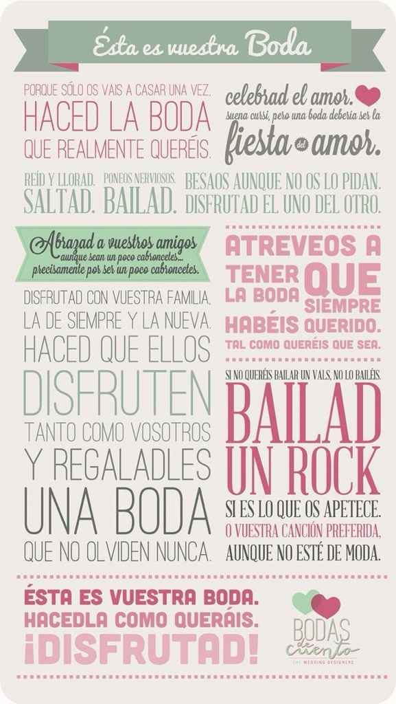 Mandamientos de una boda perfecta! - 1