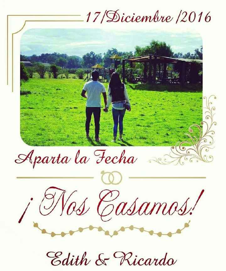 Save the date , ayuda !! - 1