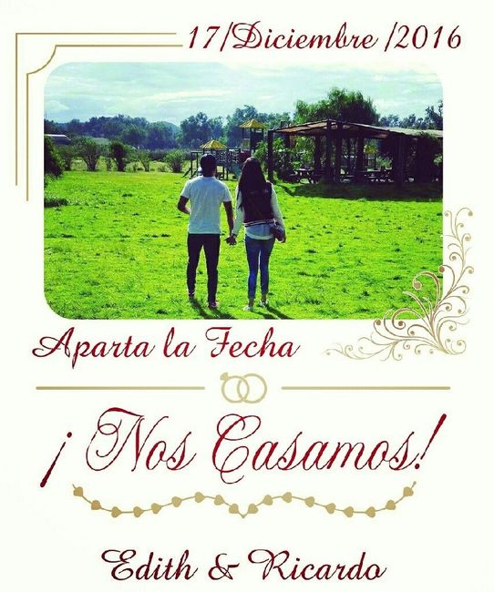 Save the date , ayuda !! - 1