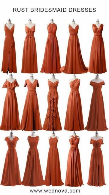 Damas de honor en naranja✨ 2