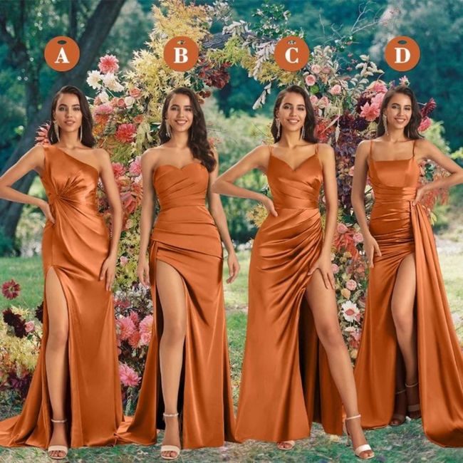 Damas de honor en naranja✨ 3