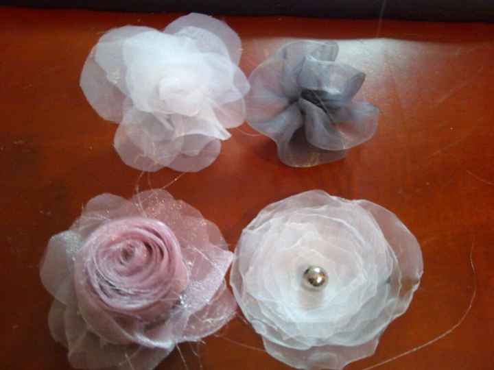 Tutos prometidos! flores de organza - 1