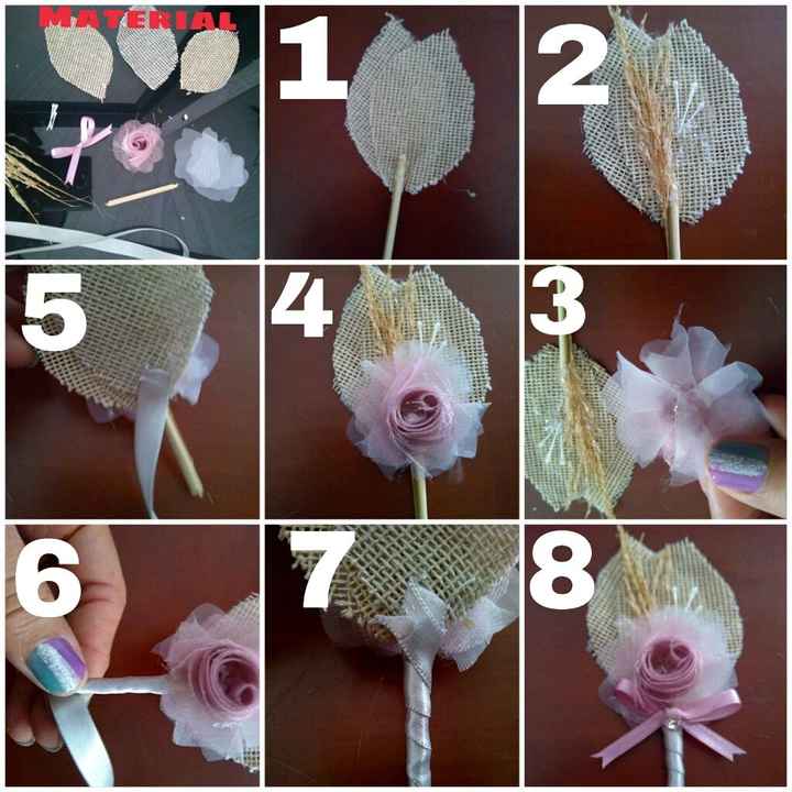 Tutos prometidos: boutonier rustico/bohemio diy - 2