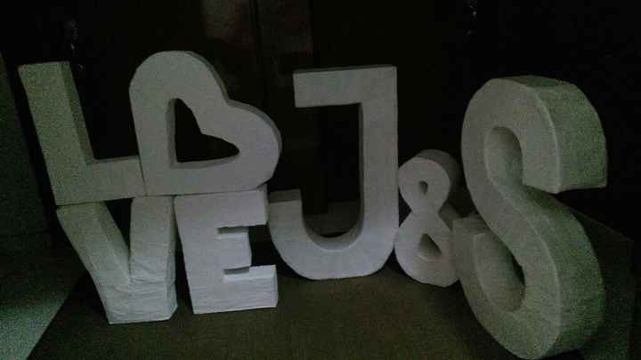 Un avance mas:  mis letras "gigantes" diy - 2