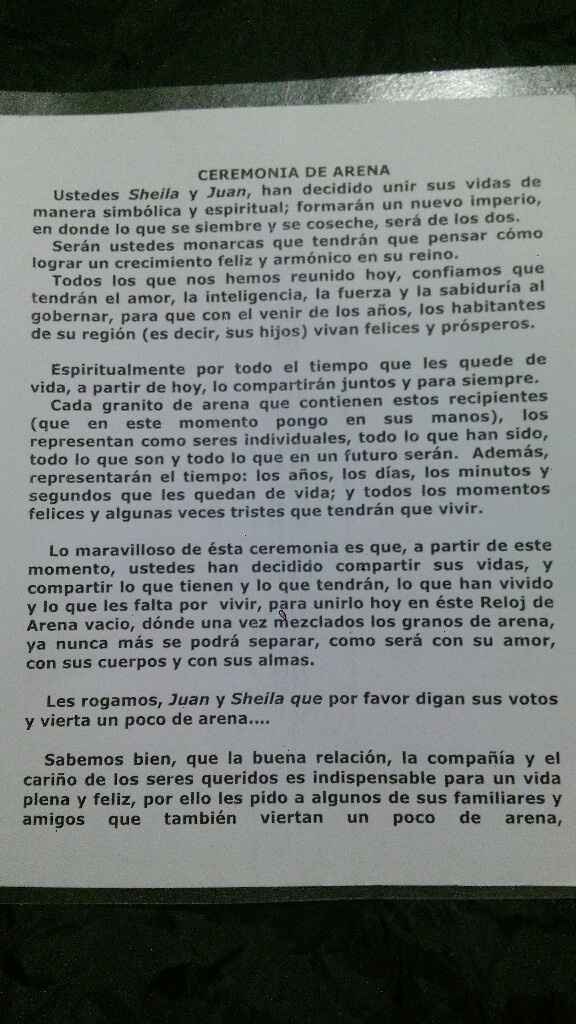 Nuevo avance sj: ceremonia de arena (también diy) - 1