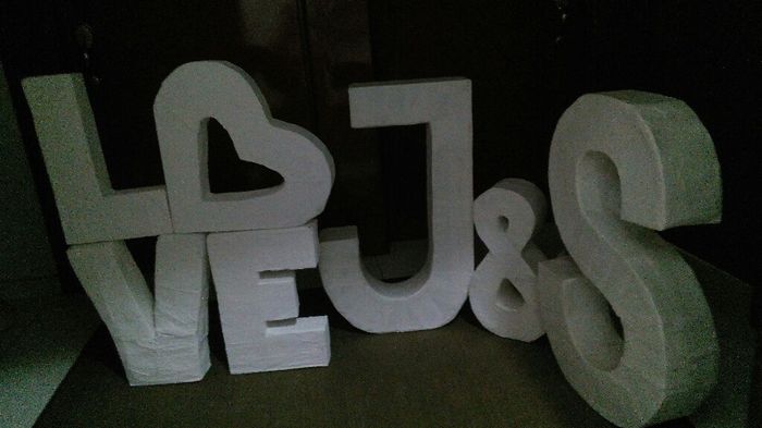Un avance mas:  mis letras "gigantes" diy - 2
