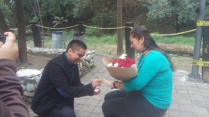 Su pedida de mano fue en ... - 1