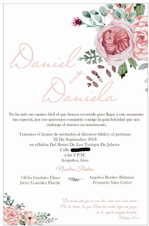 Mis invitaciones😍 - 1